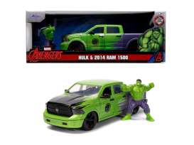 Ram  - 1500 *Hulk* 2014 green/purple - 1:24 - Jada Toys - 99726 - jada253225029 | The Diecast Company