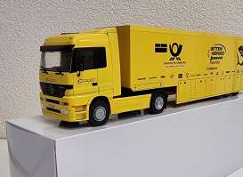 Mercedes Benz  - Jordan Honda F1 Truck yellow - 1:43 - Magazine Models - MagF1Jordan | The Diecast Company