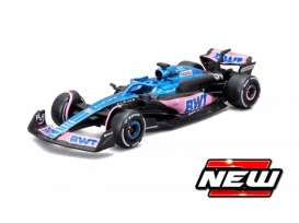 Renault Alpine - A523 2023 blue/pink/black - 1:43 - Bburago - 38072O - bura38072O | The Diecast Company