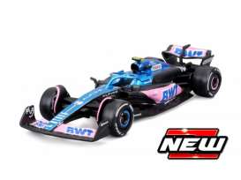 Renault Alpine - A523 2023 blue/pink/black - 1:43 - Bburago - 38072G - bura38072G | The Diecast Company