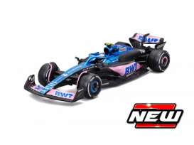 Renault Alpine - A523 2023 blue/pink/black - 1:43 - Bburago - 38073G - bura38073G | The Diecast Company