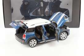 Mini  - Cooper S Countryman blue/white - 1:18 - Kyosho - kyoMinib | The Diecast Company