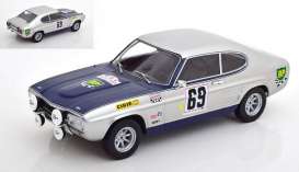 Ford  - Capri 1969 silver/blue - 1:18 - MCG - 18298 - MCG18298 | The Diecast Company
