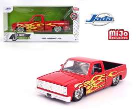 Chevrolet  - C-10 pick-up 1985 red/flames - 1:24 - Jada Toys - 34316 - jada34316 | The Diecast Company