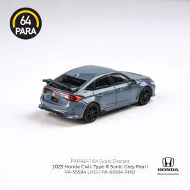 Honda  - Civic Type R 2023 sonic grey pearl - 1:64 - Para64 - 65584 - pa65584rhd | The Diecast Company