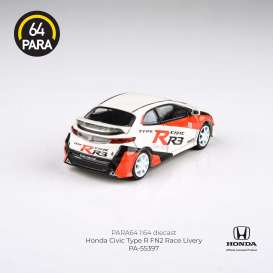 Honda  - Civic Type R FN2 2007 white/red - 1:64 - Para64 - 55397 - pa55397lhd | The Diecast Company