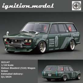 Datsun  - Bluebird 510 green - 1:18 - Ignition - IG3147 - IG3147 | The Diecast Company