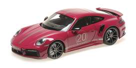 Porsche  - 911 (992) Turbo S 2021 red - 1:18 - Minichamps - 113069075 - mc113069075 | The Diecast Company