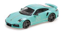 Porsche  - 911 (992) Turbo S 2021 green - 1:18 - Minichamps - 155069175 - mc155069175 | The Diecast Company