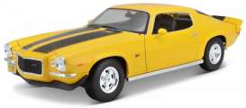 Chevrolet  - Camaro Z/28 1971 yellow/black - 1:18 - Maisto - 31131y - mai31131Y | The Diecast Company