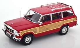 Jeep  - Grand Wagoneer 1989 red/wood - 1:18 - KK - Scale - 181112 - kkdc181112 | The Diecast Company