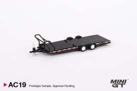 Trailer  - Car Hauler type B black - 1:64 - Mini GT - AC19 - MGTAC19 | The Diecast Company