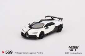 Bugatti  - Chiron white - 1:64 - Mini GT - 00569-L - MGT00569lhd | The Diecast Company