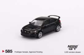 Honda  - Civic black - 1:64 - Mini GT - 00585-L - MGT00585lhd | The Diecast Company
