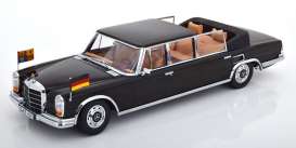 Mercedes Benz  - 600 W100 1965 black - 1:18 - KK - Scale - 181185 - kkdc181185 | The Diecast Company