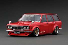 Datsun  - Bluebird 510 red - 1:18 - Ignition - IG3152 - IG3152 | The Diecast Company