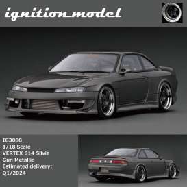 Nissan  - Vertex S14 gun metallic - 1:18 - Ignition - IG3088 - IG3088 | The Diecast Company