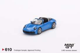 Porsche  - 911 Targa blue - 1:64 - Mini GT - 00610-R - MGT00610rhd | The Diecast Company