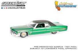 Cadillac  - Coupe DeVille 1971 green - 1:64 - GreenLight - 63050E - gl63060E | The Diecast Company