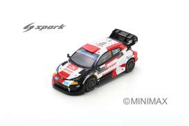 Toyota  - GR Yaris 2023 white/red/black - 1:43 - Spark - s6718 - spas6718 | The Diecast Company