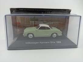 Volkswagen  - Karmann Ghia 1959 green/white - 1:43 - Magazine Models - Karmann - magMexKarmann | The Diecast Company