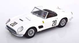 Ferrari  - 250 GT 1960 white/black - 1:18 - KK - Scale - 181047 - kkdc181047 | The Diecast Company