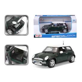 Mini  - green/white - 1:24 - Maisto - 31219G - mai31219gn | The Diecast Company