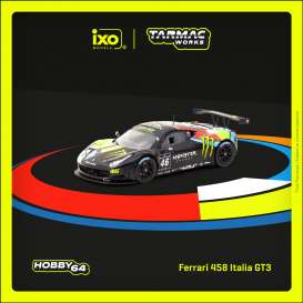 Ferrari  - 458 Italia 2012 black/yellow - 1:64 - Tarmac - T64-073-12BGT46M - TC-T64-073-12BGT46M | The Diecast Company