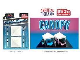 Accessoires diorama - Canopy set of 2 2023 white - 1:64 - American Diorama - 76523 - AD76523 | The Diecast Company