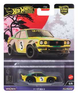 Mazda  - RX3 yellow/green - 1:64 - Hotwheels - HRV84 - hwmvHRV84 | The Diecast Company