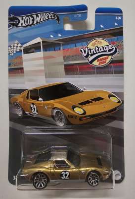 Lamborghini  - Miura SV 1971 gold - 1:64 - Hotwheels - HRV03 - hwmvHRV03 | The Diecast Company