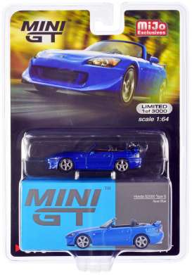 Honda  - S2000 (AP2) Type S 2022 blue - 1:64 - Mini GT - 00376-R - MGT00376rhd-MJ | The Diecast Company