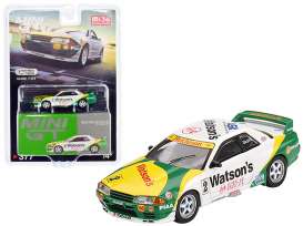 Nissan  - Skyline GT-R R32 Gr. A #2 1991 white/green/yellow - 1:64 - Mini GT - 00377-R - MGT00377rhd-MJ | The Diecast Company