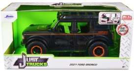 Ford  - Bronco 2021 matt black - 1:24 - Jada Toys - 34288 - jada34288mbk | The Diecast Company