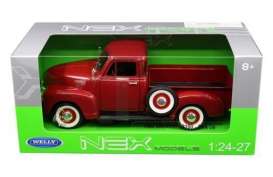 Chevrolet  - 1953 red - 1:24 - Welly - 22087W-MJ-rd - welly22087W-MJ-rd | The Diecast Company