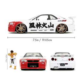 Nissan  - Skyline GTR white/black - 1:24 - Jada Toys - 253255071 - jada253255071 | The Diecast Company