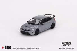 Honda  - Civic 2023 grey - 1:64 - Mini GT - 00659-L - MGT00659lhd | The Diecast Company