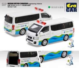 Nissan  - NV350  white/green/blue - 1:64 - Era - NS22NVSP134 - EraNS22NVSP134 | The Diecast Company