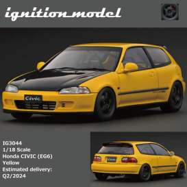 Honda  - Civic yellow/black - 1:18 - Ignition - IG3044 - IG3044 | The Diecast Company