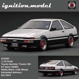 Toyota  - Sprinter Trueno white/black - 1:18 - Ignition - IG3283 - IG3283 | The Diecast Company