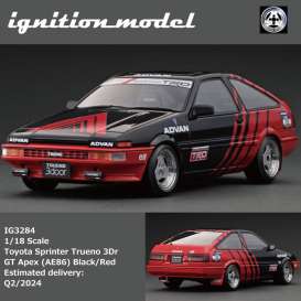 Toyota  - Sprinter Trueno red/black - 1:18 - Ignition - IG3284 - IG3284 | The Diecast Company
