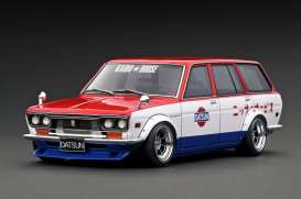 Datsun  - Bluebird 510 red/white/blue - 1:18 - Ignition - IG3154 - IG3154 | The Diecast Company