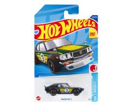Mazda  - RX-3 #3 black/yellow/green - 1:64 - Hotwheels - HHF23 - hwmvHHF23 | The Diecast Company