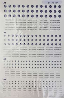Accessoires Volkswagen - VW Logo decals  - Cartrix - 20005 - CT20005 | The Diecast Company