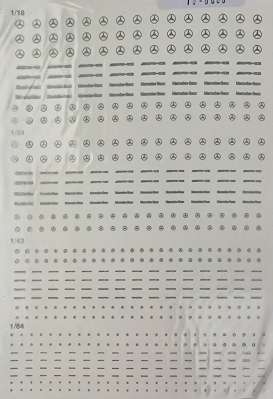 Accessoires Mercedes Benz - Mercedes Logo decals  - Cartrix - 20006 - CT20006 | The Diecast Company