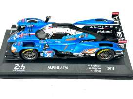 Alpine  - A470 #36 2018 blue/black - 1:43 - Magazine Models - spalmA470-2018 | The Diecast Company