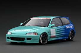 Honda  - Civic blue/green - 1:18 - Ignition - IG3049 - IG3049 | The Diecast Company