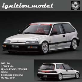 Honda  - Civic white - 1:18 - Ignition - IG3126 - IG3126 | The Diecast Company
