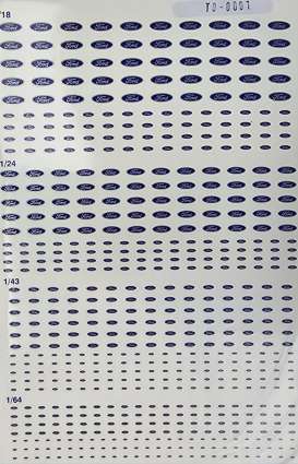 Accessoires Ford - Ford Logo decals  - Cartrix - 20007 - CT20007 | The Diecast Company