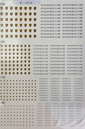 Accessoires Porsche - Ford Logo decals  - Cartrix - 20008 - CT20008 | The Diecast Company